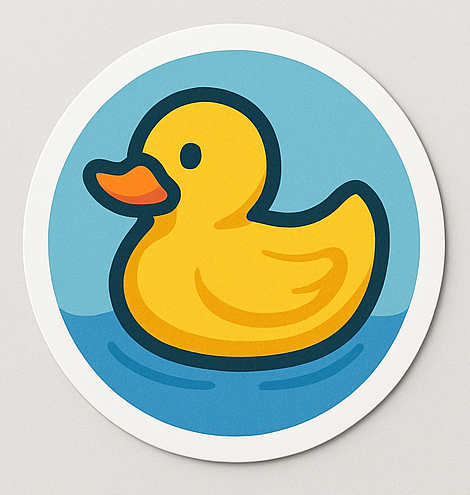 STICKIE "ENTE" (10er Pack) JAHRESVORRAT